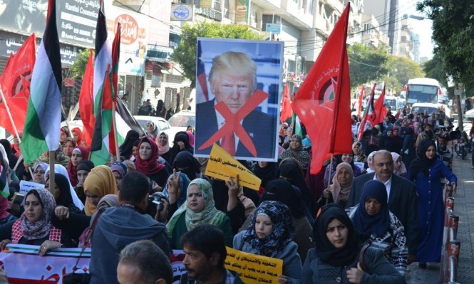 النساء الفلسطينيات في مواجهة قرار ترامب الاعتراف بالقدس عاصمة لدولة الإحتلال